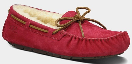 女士UGGDAKOTA新款舒适纯羊毛内里皮绳装饰女士单鞋便鞋船鞋5612